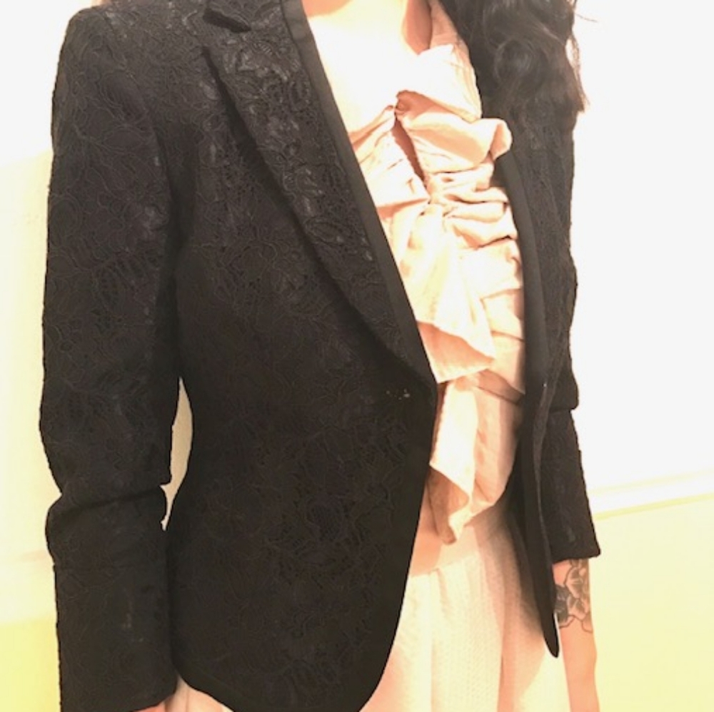 Lace blazer